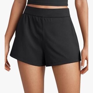 CRZ YOGA 4-Way Stretch High Waisted Women’s Shorts Size Large Black